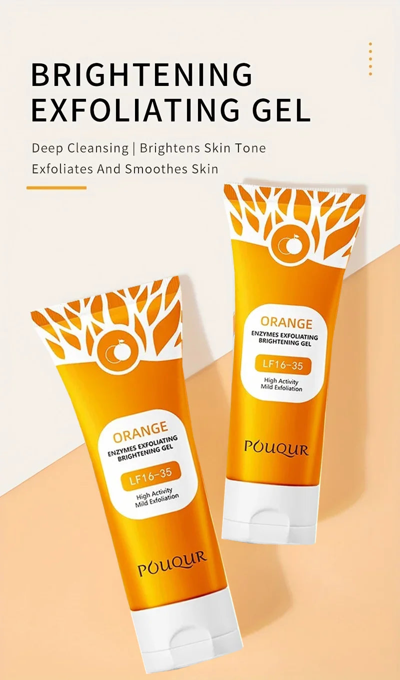 Orange Exfoliating Gel - Brightening Face & Body Scrub 100g Scrubs Treatments Tidesmit