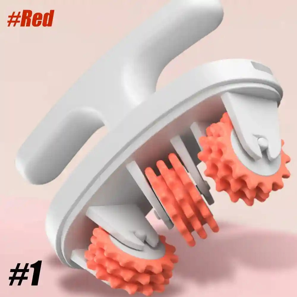 Cellulite Massage Roller for Deep Tissue Muscle Relief - Tidesmit Massage Roller Style 1 - Red Tidesmit
