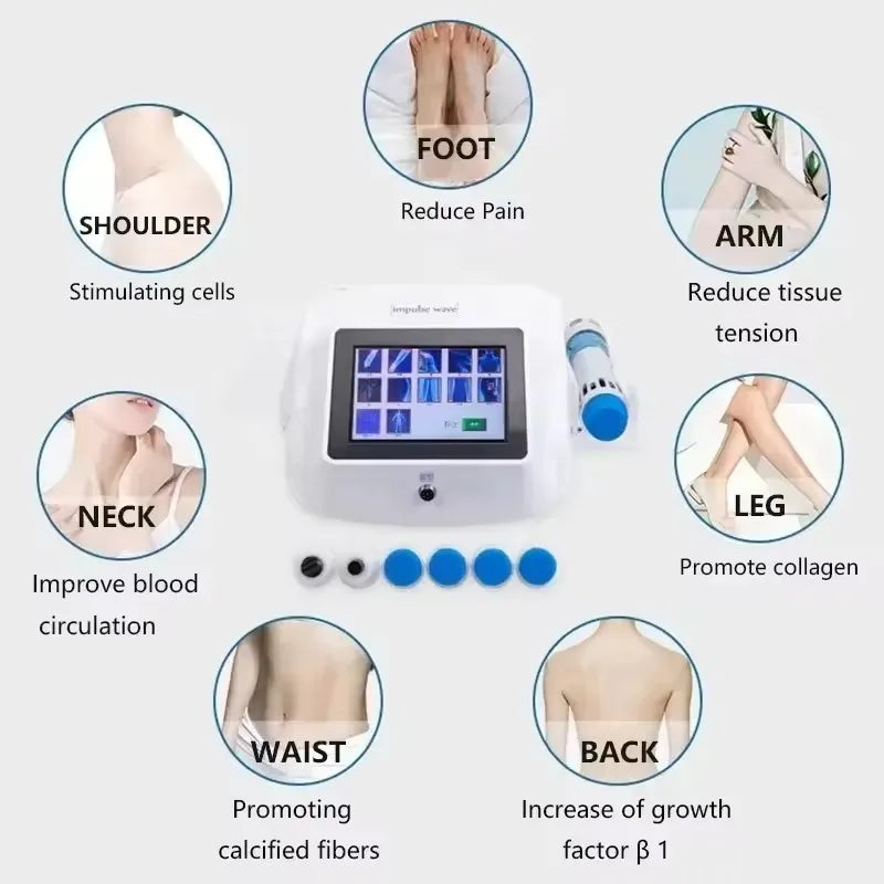 Shockwave Therapy Machine for Back Pain Relief - Certified Tidesmit 110V/220V Massage Chairs Tidesmit