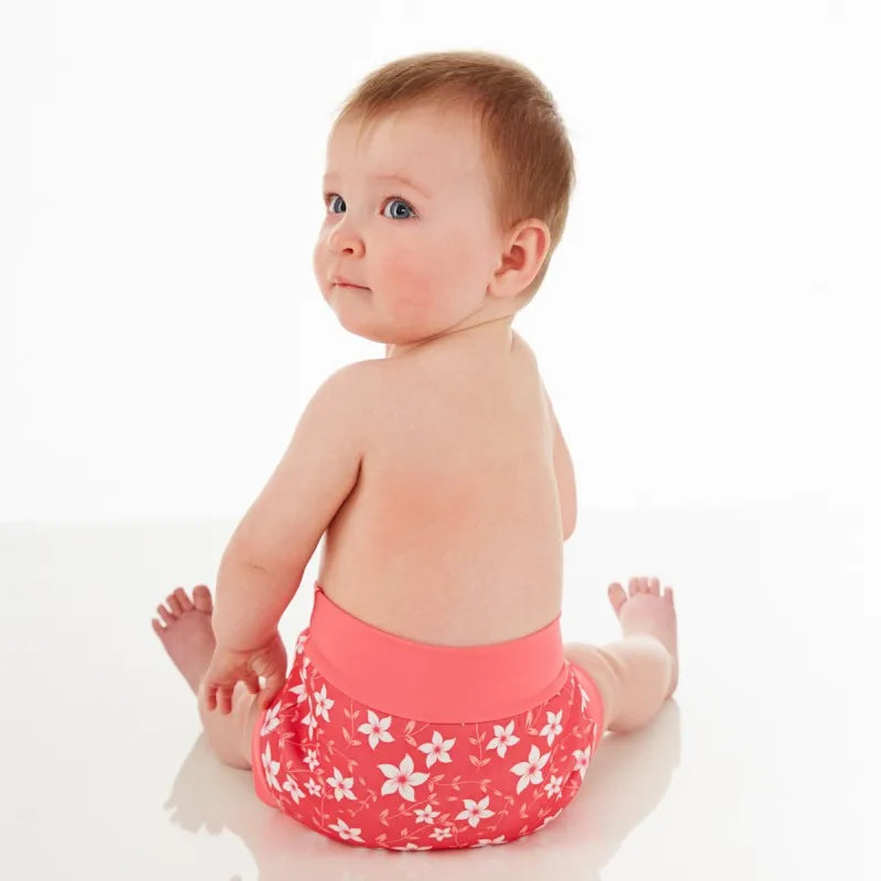Infant Children Leakproof Swimming Nappies Newborn Baby High Waist Swimming Trunks Baby Boys Girls Cartoon Printed Cloth Diaper