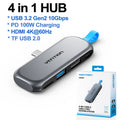 4 in 1 USB C Hub 4K 60Hz HDMI Adapter with 100W PD Power Delivery 4 in 1 USB 3 2 HUB Tidesmit