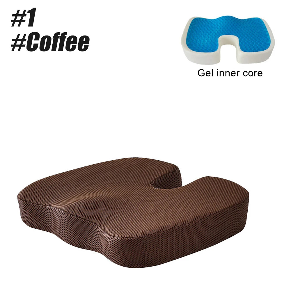 Gel Seat Cushion for Office Chair - Ergonomic Orthopedic Tidesmit Massage Cushion Tidesmit