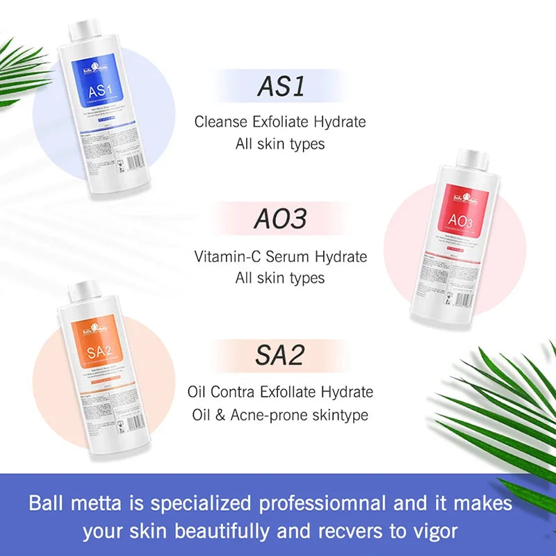 Hydrafacial Serum Kit 400ml | Professional Deep Skin Cleansing Solutions Scrubs Treatments Tidesmit