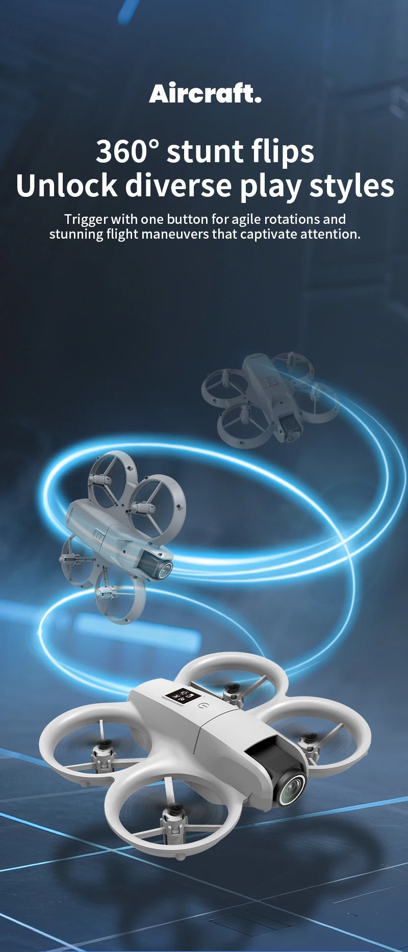 4K FPV Camera Drone H135 - Foldable RC Quadcopter with Wide Angle Lens Tidesmit
