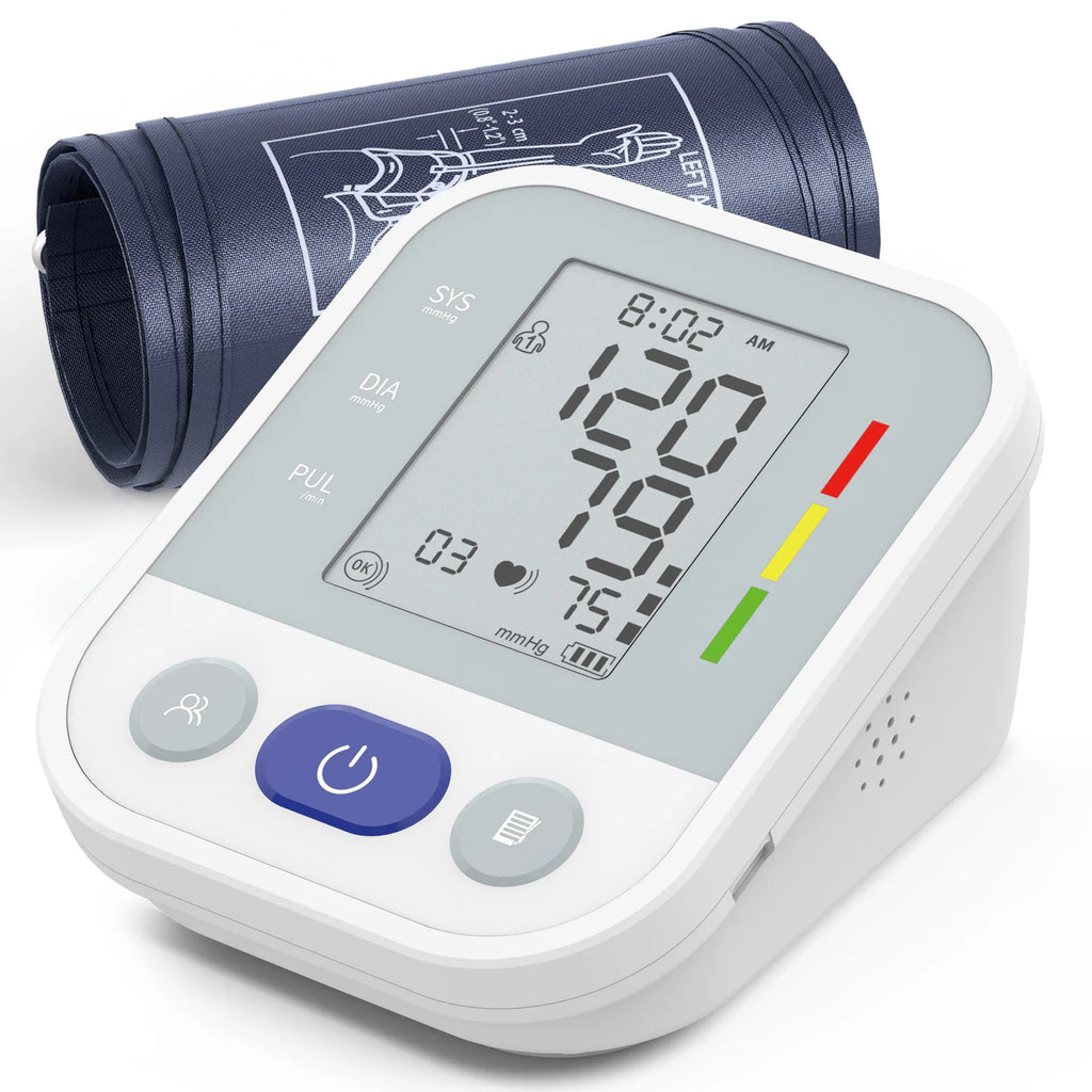 Automatic Upper Arm Blood Pressure Monitor Medical High Precision BP Tester Smart Digital Sphygmomanometer for Home Hospital
