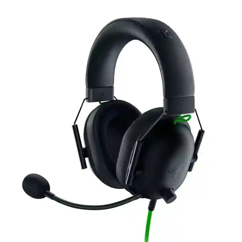 Razer BlackShark V2 X Gaming Headset with 7.1 Surround Sound - Black, White, Green Black Tidesmit
