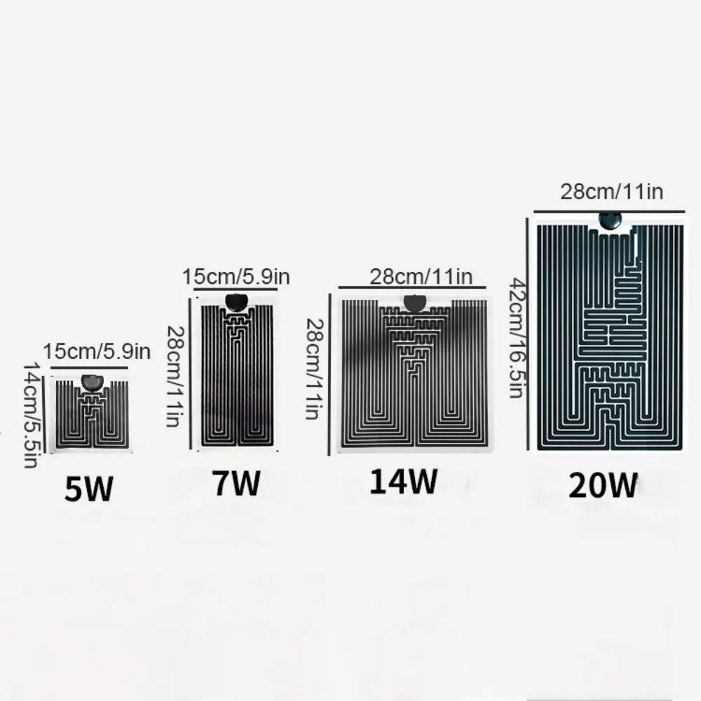 Graphene reptile heating mat with temp controller for terrariums. 5W-20W pads provide essential warmth for climbing pets.