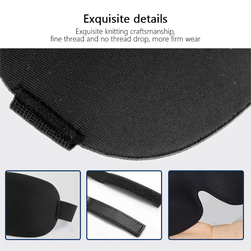 3D Sleeping Eye Mask Travel Rest Aid Eye Cover Patch Paded Soft Sleeping Mask Blindfold Eye Relax Massager