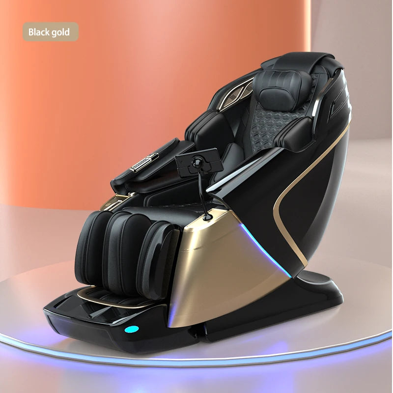 Zero Gravity 4D SL-Track Full Body Massage Chair by Tidesmit Body Shaping Massage Equipment Black gold Tidesmit