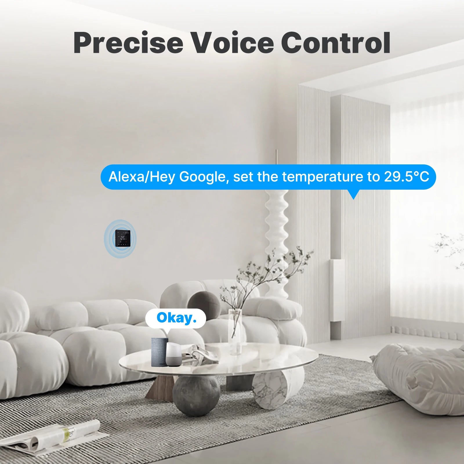 MOES Smart Tuya ZigBee WiFi Thermostat Programmable Controller Water Boiler Electric Heating Works with Alexa Google Assistant