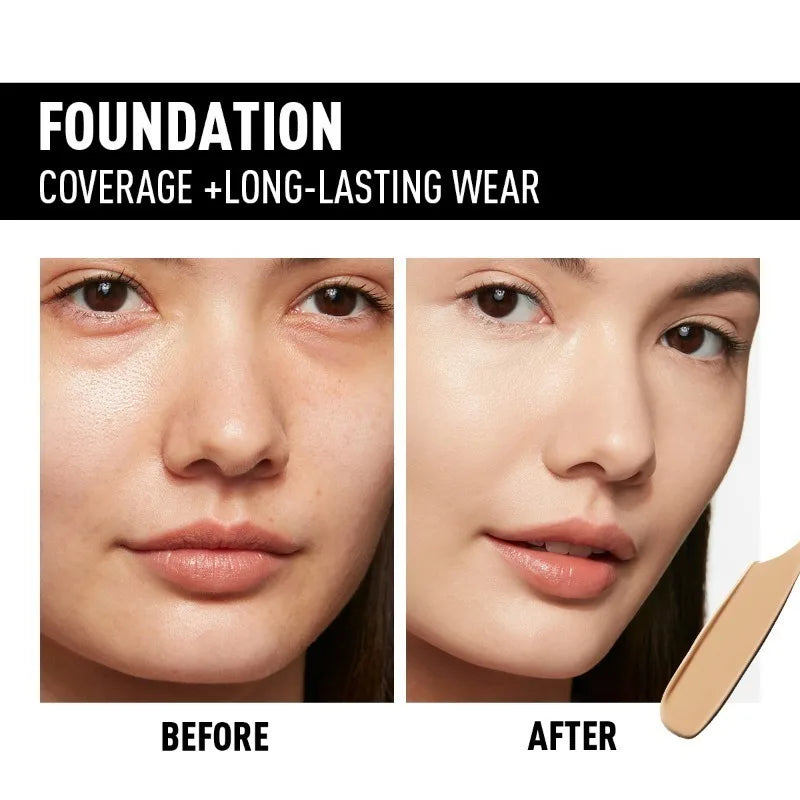 Tidesmit waterproof liquid foundation texture close-up showing long-lasting natural finish for face makeup