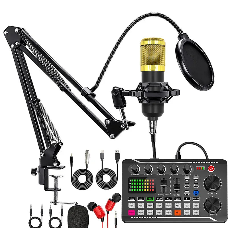 Sound Card Mixer Kit for Live Streaming and Studio Recording Cantilever Set Tidesmit