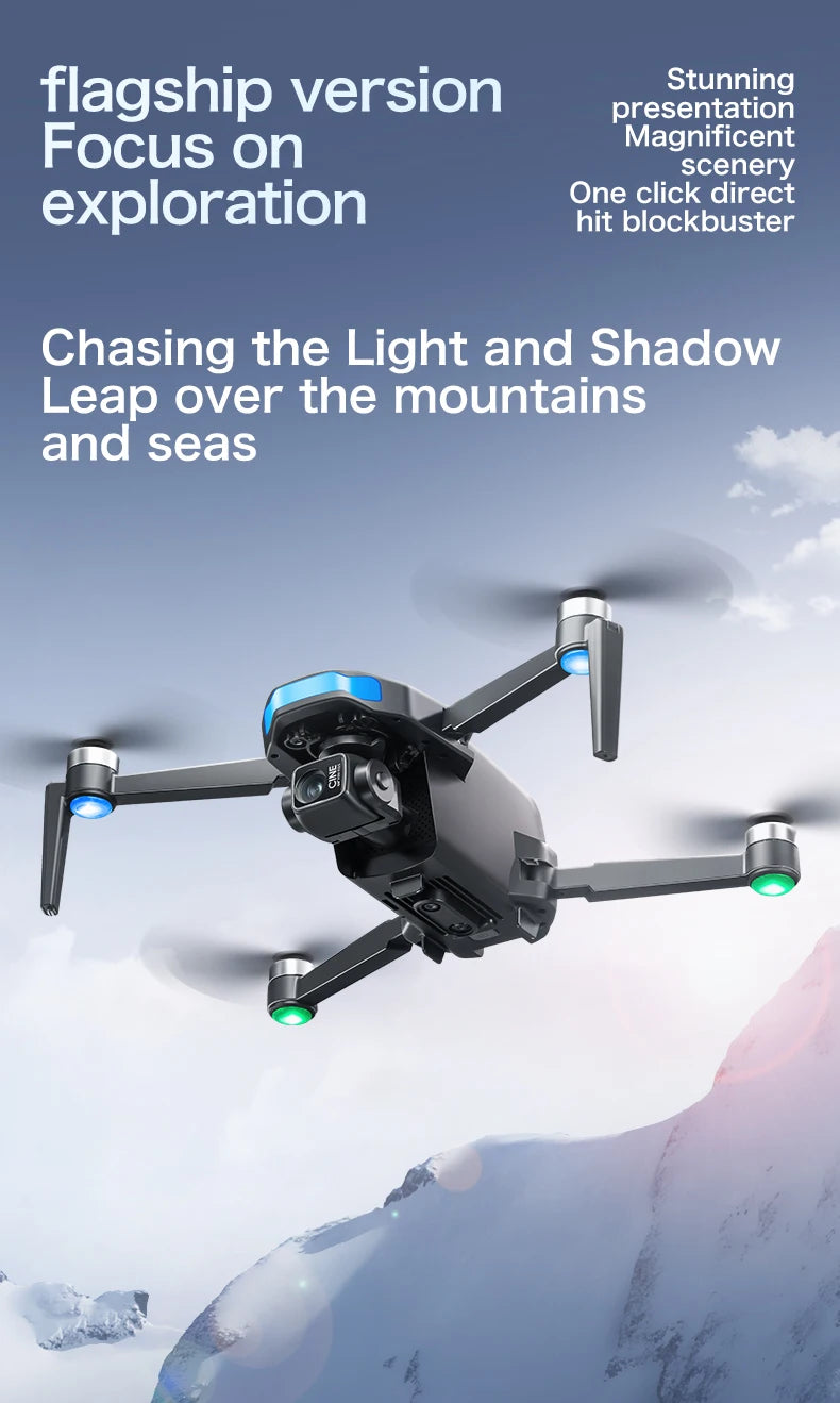 4K Camera Drone with 3-Axis Gimbal GPS Quadcopter - Tidesmit Tidesmit