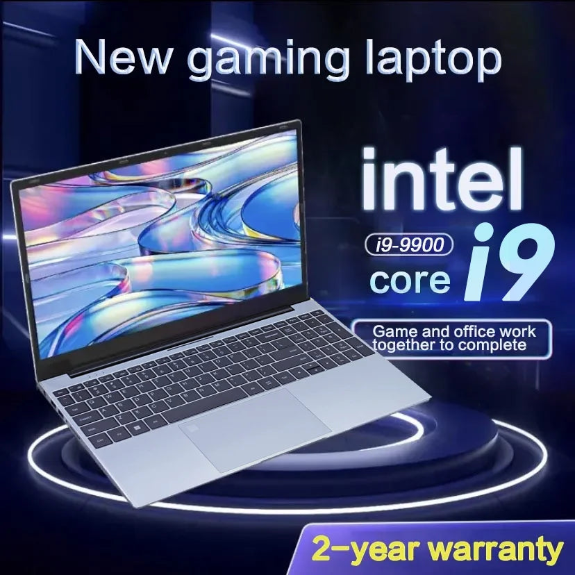 【3-year warranty】Portable Notebook Windows 11 Pro 15.6 inch Gaming Computer PC Gamer Intel Core i9 9900 Laptops i9