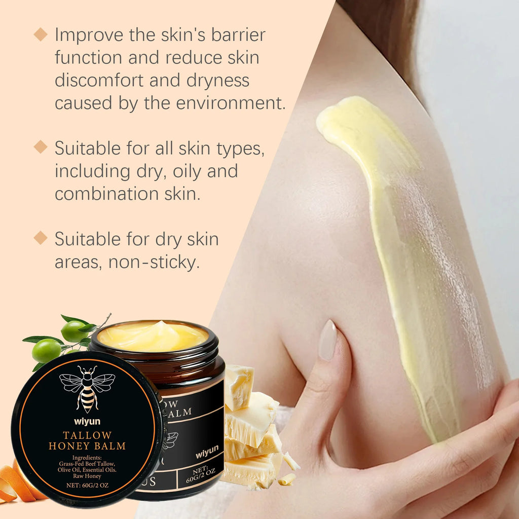 Beef Tallow Face Cream Improves Loose Skin Lasting Moisturizing Soothing Anti Aging Lifting Brightening Nourishing Skin Care