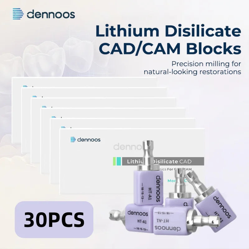 30PCS Lodden Lithium Disilicate C14 Dental Lab Glass-matrix Ceramics Block Chairside Restoration Aesthetics Materials Wholesale
