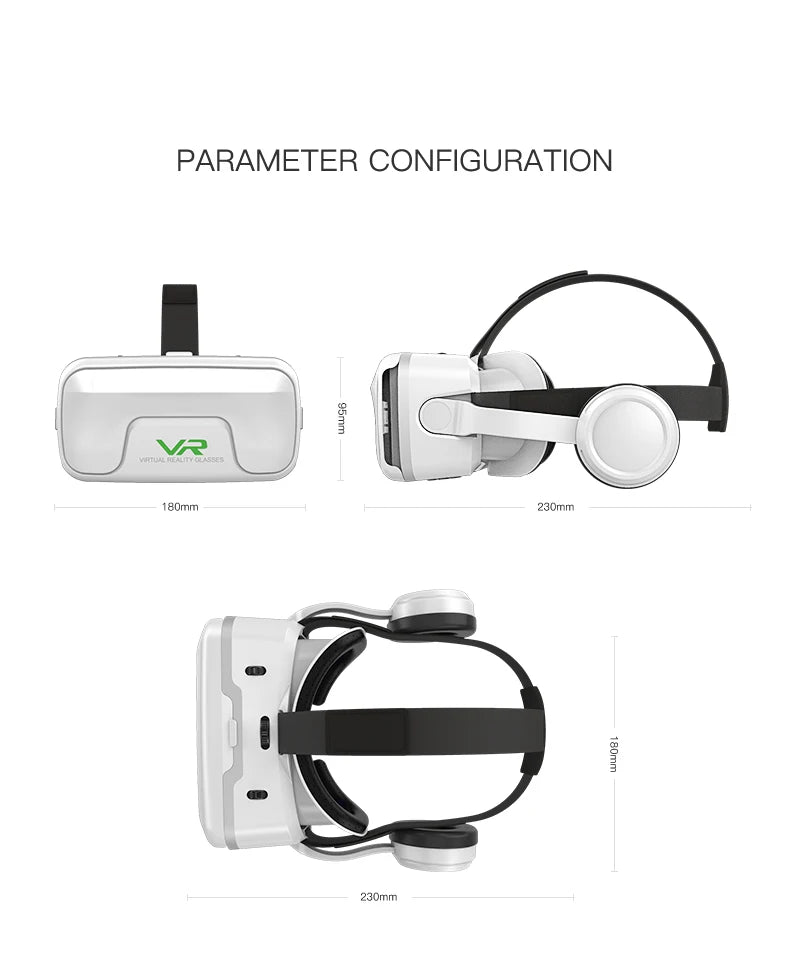 VR Headset for Smartphones: Immersive 3D Spatial Audio Glasses Tidesmit