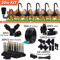 3/8" 9/12mm Garden Auto Watering System 360° Bend Adjustable Sprayer Nozzle Plants Potted Irrigation Misting Cooling Sprinkler