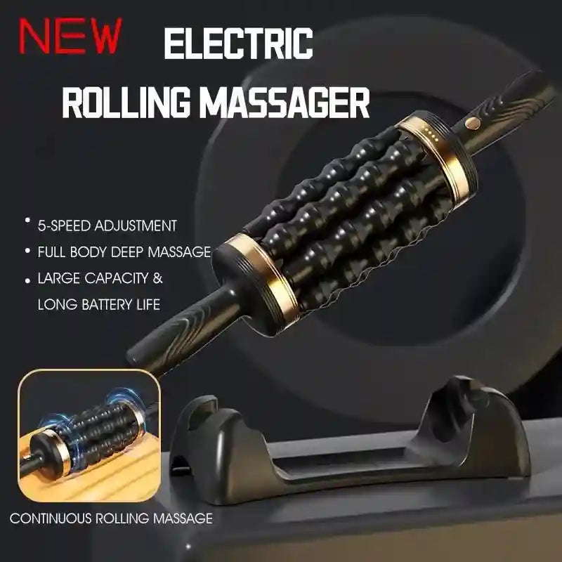 Electric Massager for Deep Muscle Relief - Rechargeable Wellness Device Massage Roller Tidesmit