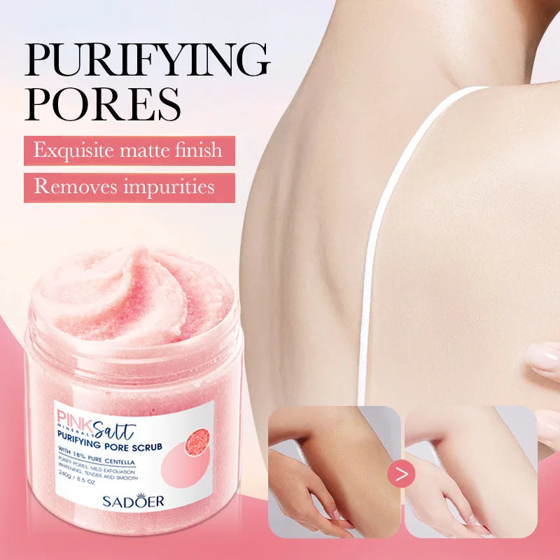 Himalayan Pink Salt Body Scrub – Natural Exfoliating Moisturizing Cream Scrubs Treatments Default Title Tidesmit