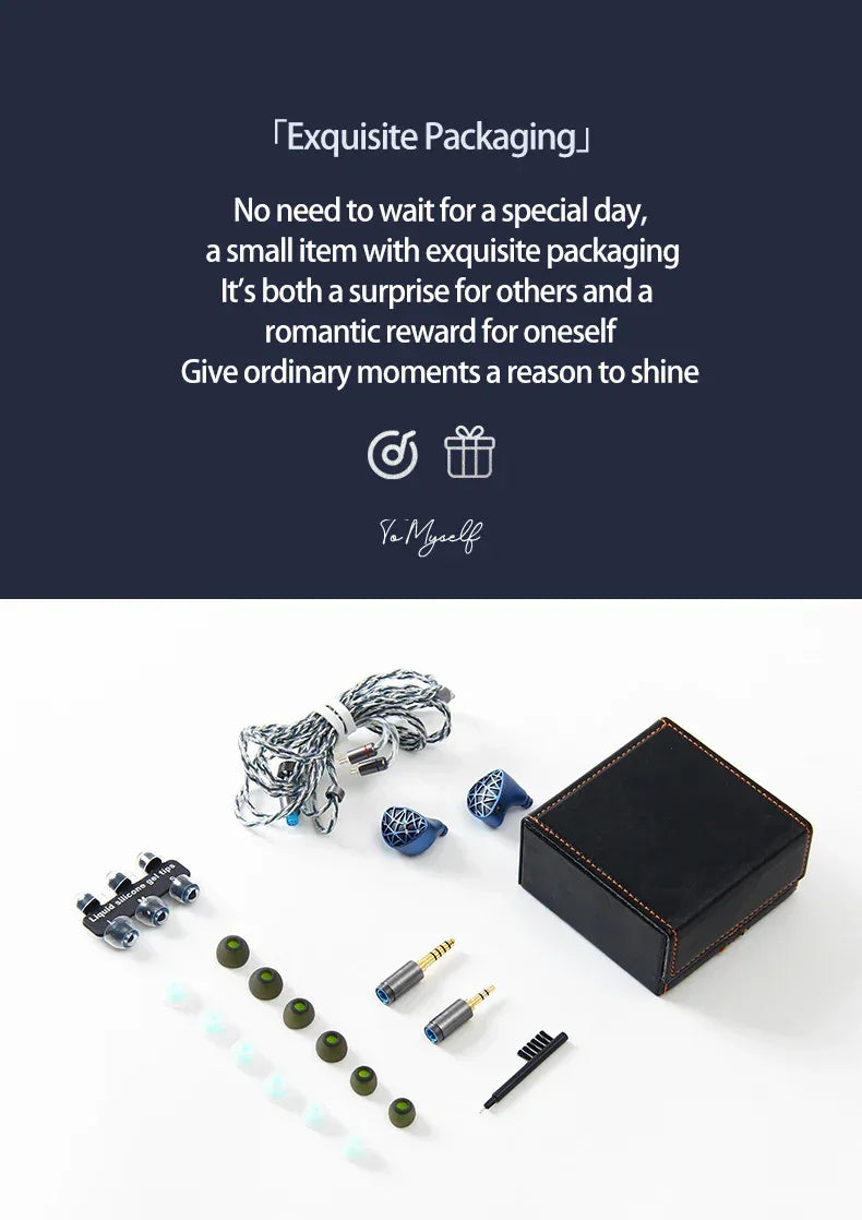 Sound Rhyme SR10 10-Driver Hybrid HiFi Wired IEMs by Tidesmit Tidesmit