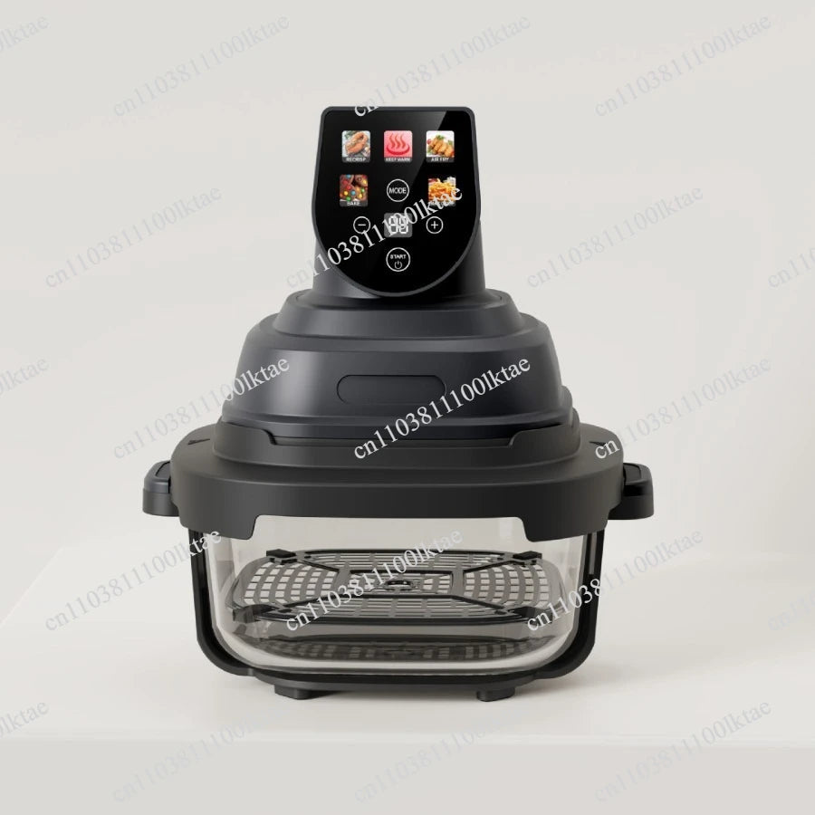 Color Screen Smart Air Fryer Air Fryer Glass Visual Fries Machine Electric Oven
