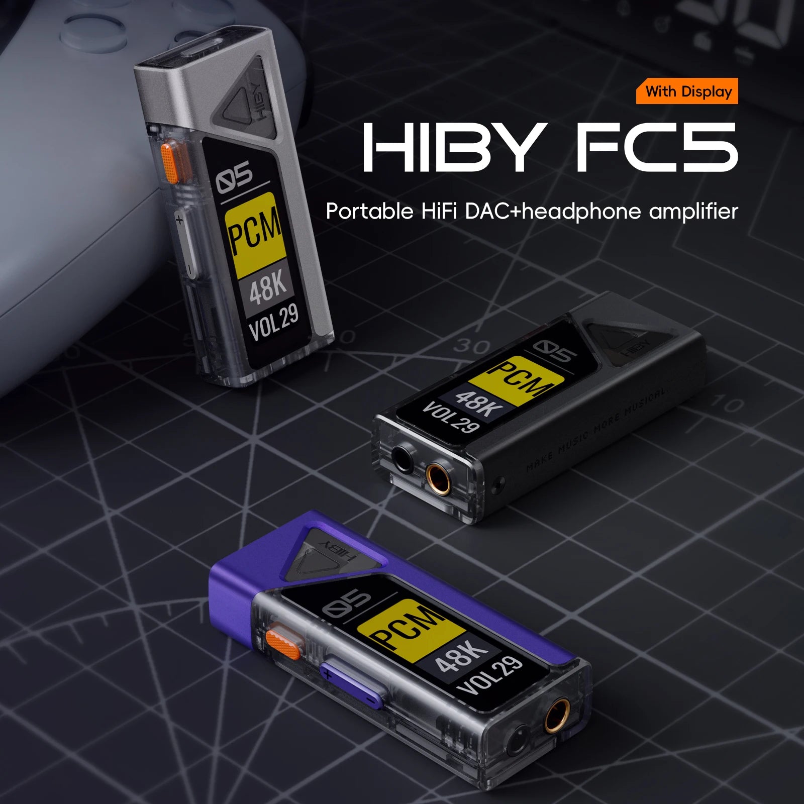USB DAC Headphone Amp Dual CS43198 Decoder for High-Res Wireless Audio Tidesmit