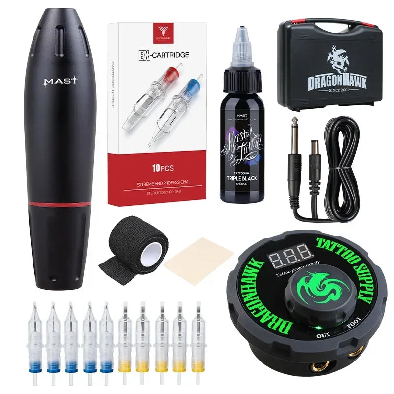 PMU Machine Kit - Mast K2 Rotary Permanent Makeup Pen Set Permanent Makeup Machines Mast K2 Kit With Ink China Mainland