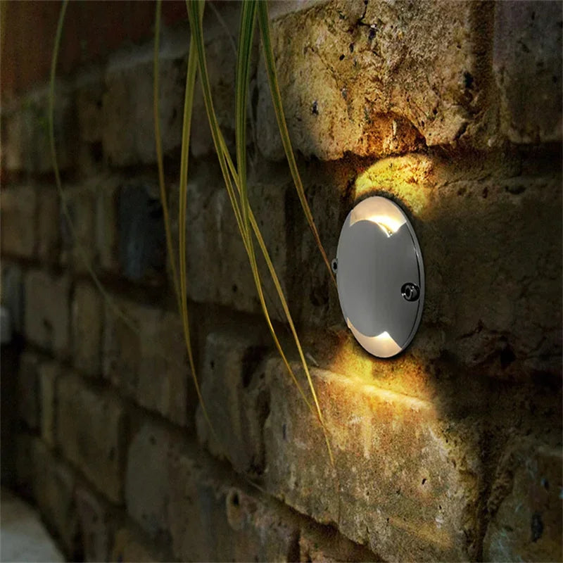 QITU 12V 24V LED Outdoor Ground Spot RGB Garden Side Light Waterproof IP67 Mini Surface Mounted Thin Terrace Courtyard Spotlight