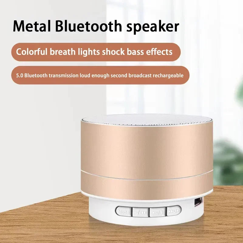 Lenovo A10 Mini Portable Speaker Bluetooth Wireless Audio Dazzling Crack LED Light Subwoofer Support TF Card USB For PC/Mobile