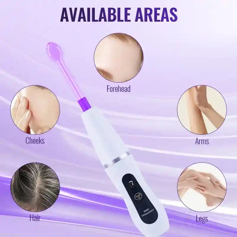 High Frequency Wand 6-in-1 Facial Device - Professional Skin Care Eye Massage Instrument Tidesmit
