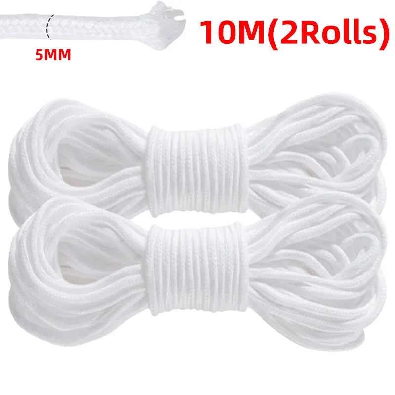 5-20M Self-Watering Wick Cord Vacation Planter Pot DIY Automatic Watering Device System Potted Auto Drip Waterer Cotton Rope