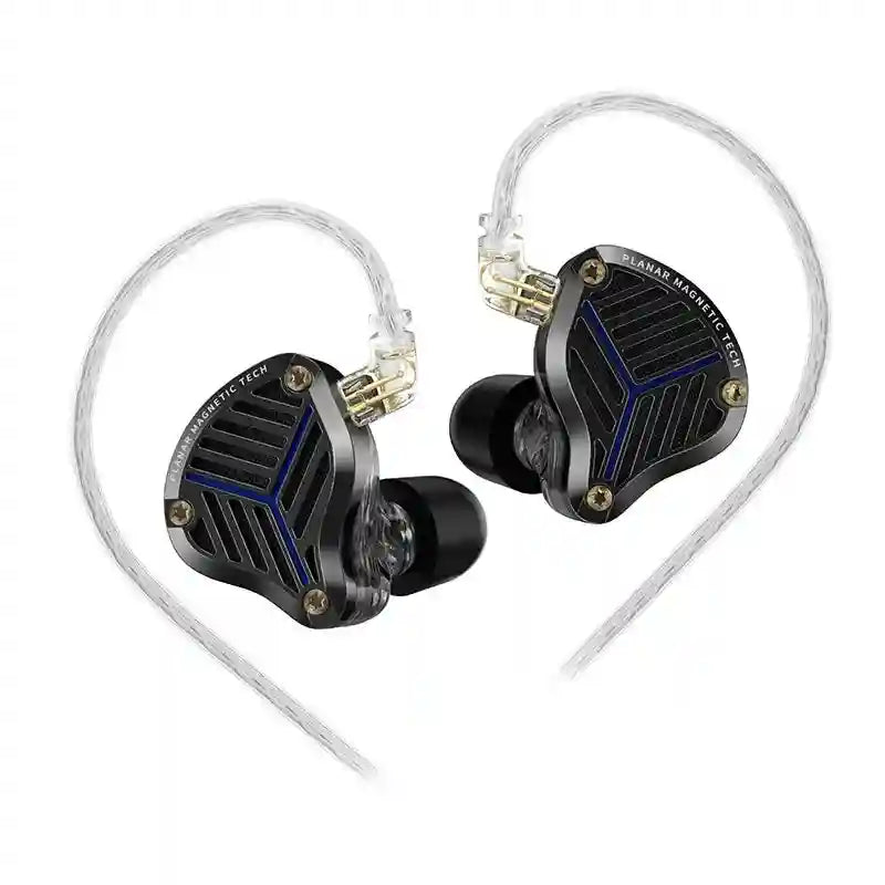 Planar Magnetic HiFi Monitor Earphones with Silver Cable by Tidesmit PRX NO MIC Tidesmit