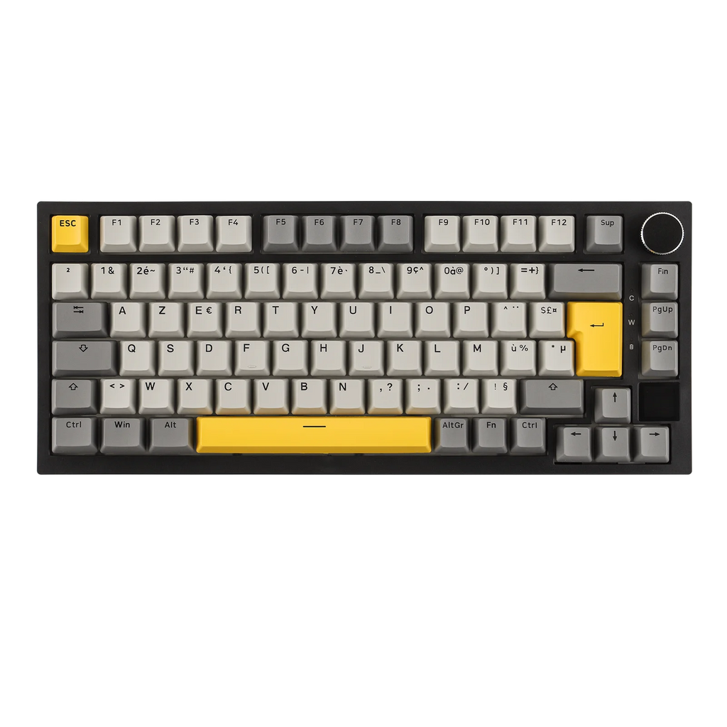 ISO-FR Layout EPOMAKER X AJAZZ AK820 PRO 75% AZERTY French Gasket Wired/Bluetooth/2.4GHz Wireless Mechanical Keyboard with Interactive TFT & 4000mAh