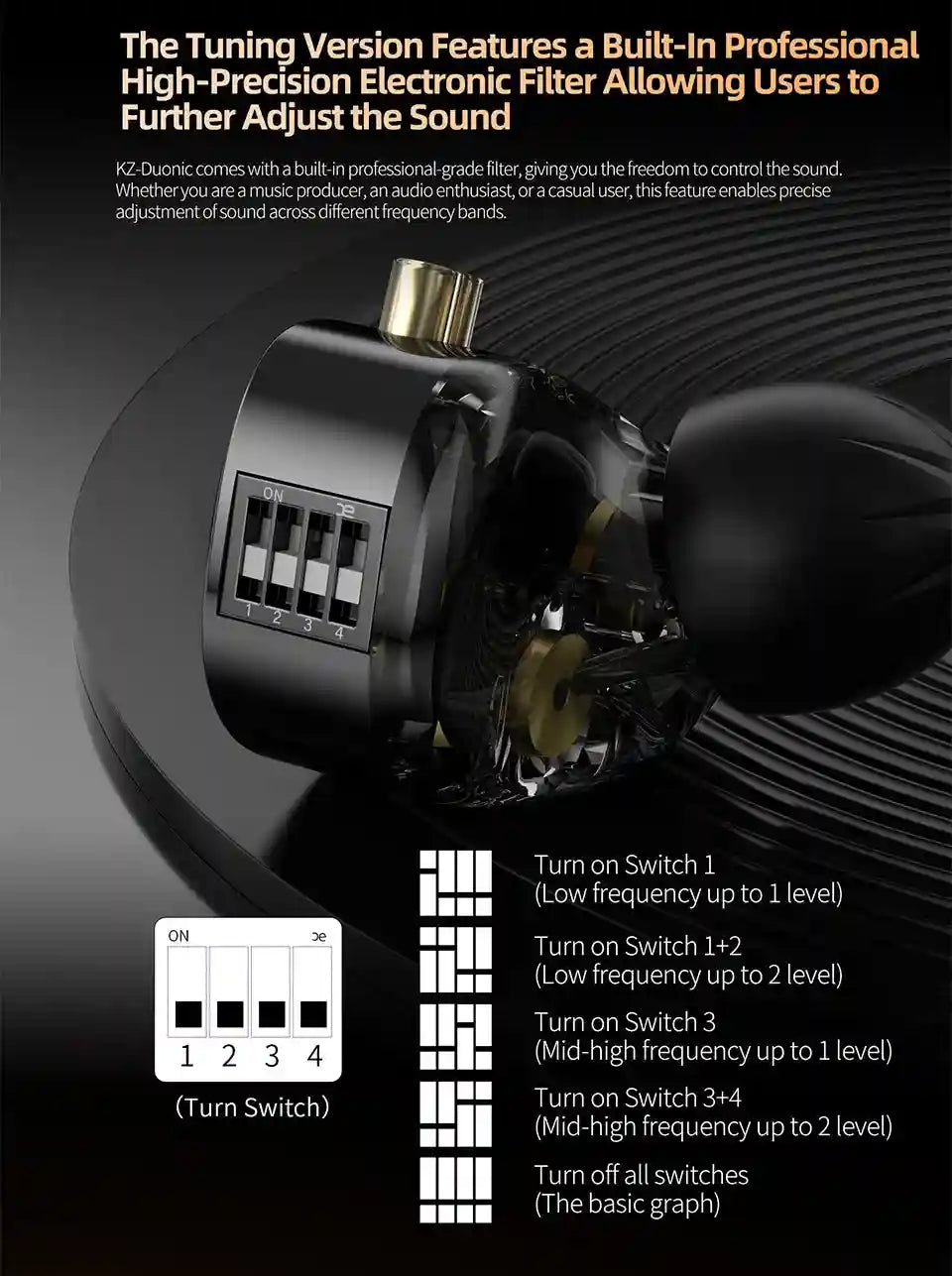 Planar Magnetic IEMs - Wide Soundstage Studio Monitor Wired Earphones Tidesmit