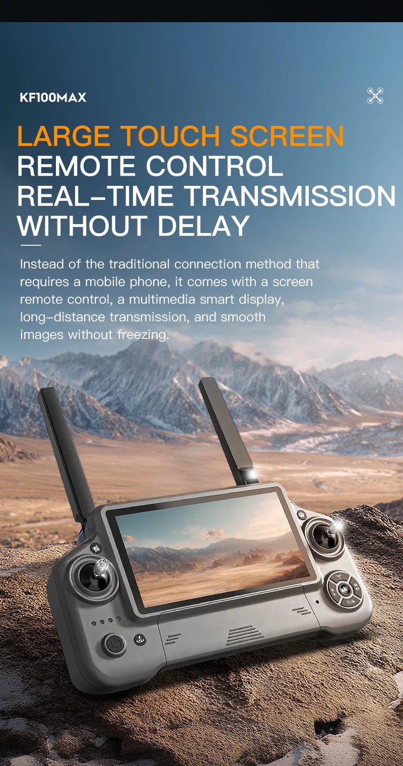 4K GPS Drone with 3-Axis Gimbal & Obstacle Avoidance | KF100 MAX Tidesmit