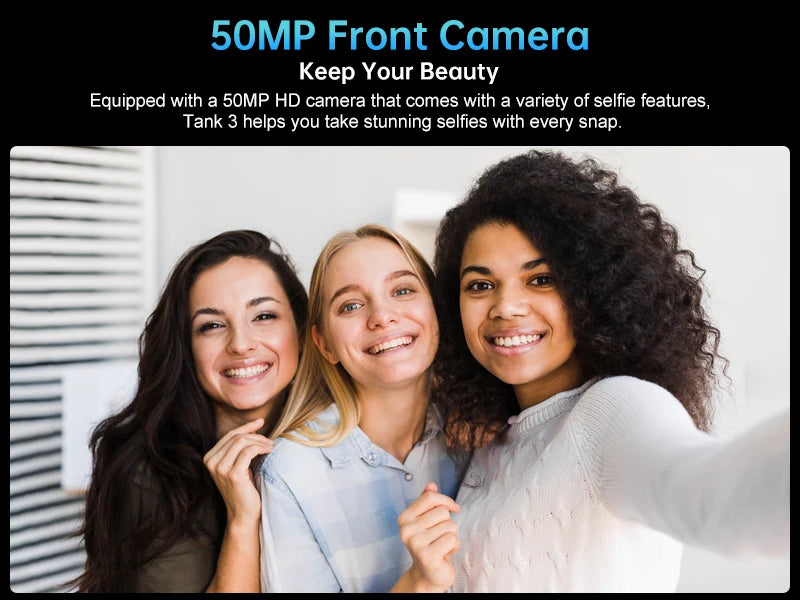 Unihertz 8849 Tank 3 by Smartphone 5G 32GB+512GB  200MP 120Hz 23800mAh 120W Charger Cell Phone Dimensity 8200 Mobile Phone - Tidesmit