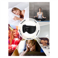 Bluetooth Sleep Mask with Wireless Headphones - Blackout Comfort Black Tidesmit