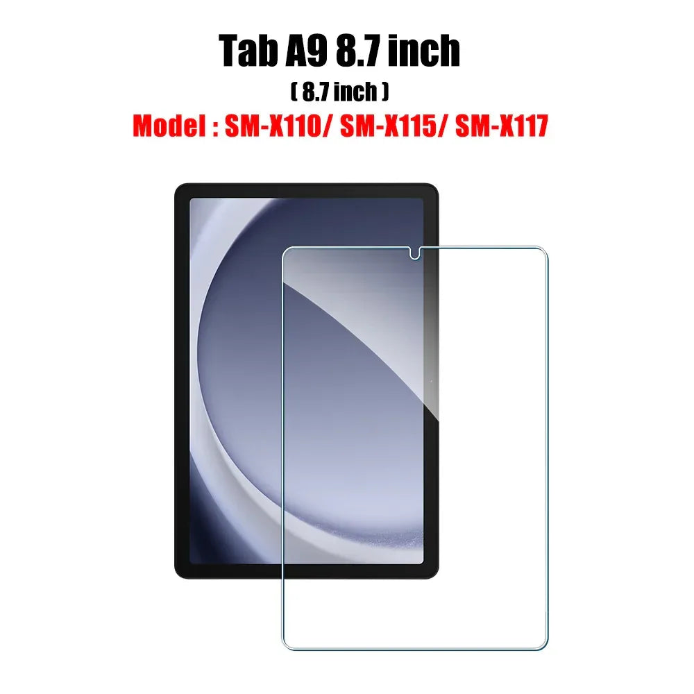 Samsung Galaxy Tab Tempered Glass Screen Protector - 9H Anti-Scratch Film Tab A9 Tidesmit