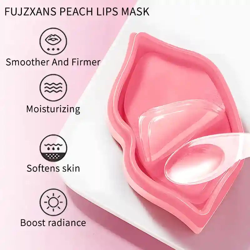 Peach Lip Mask for Dark Lips - Deep Hydrating Collagen Formula 60g Lip Care Tidesmit