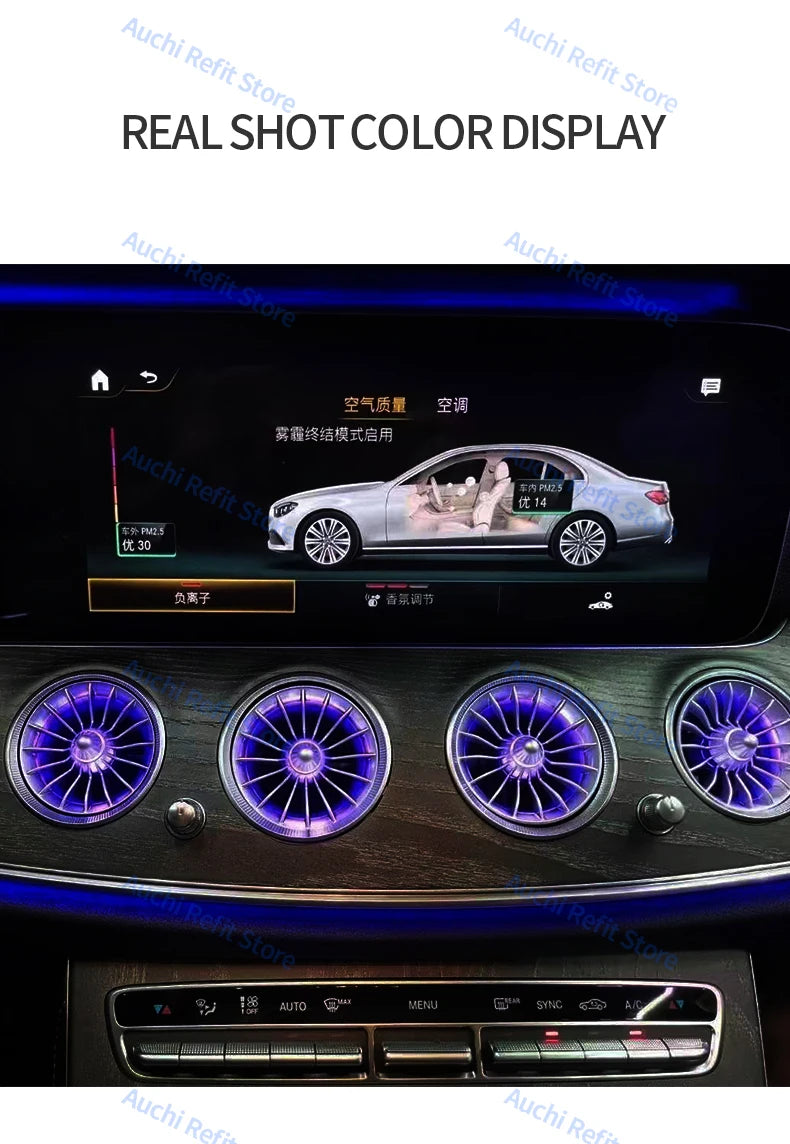 Mercedes-Benz W213 Ambient LED Air Vents with 3D Rotating Speaker Tidesmit