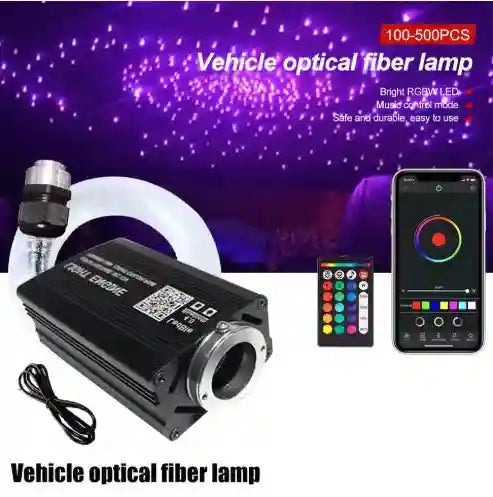 Fiber Optic Starry Sky Car Atmosphere Lamp - RGB LED Lighting Kit Tidesmit