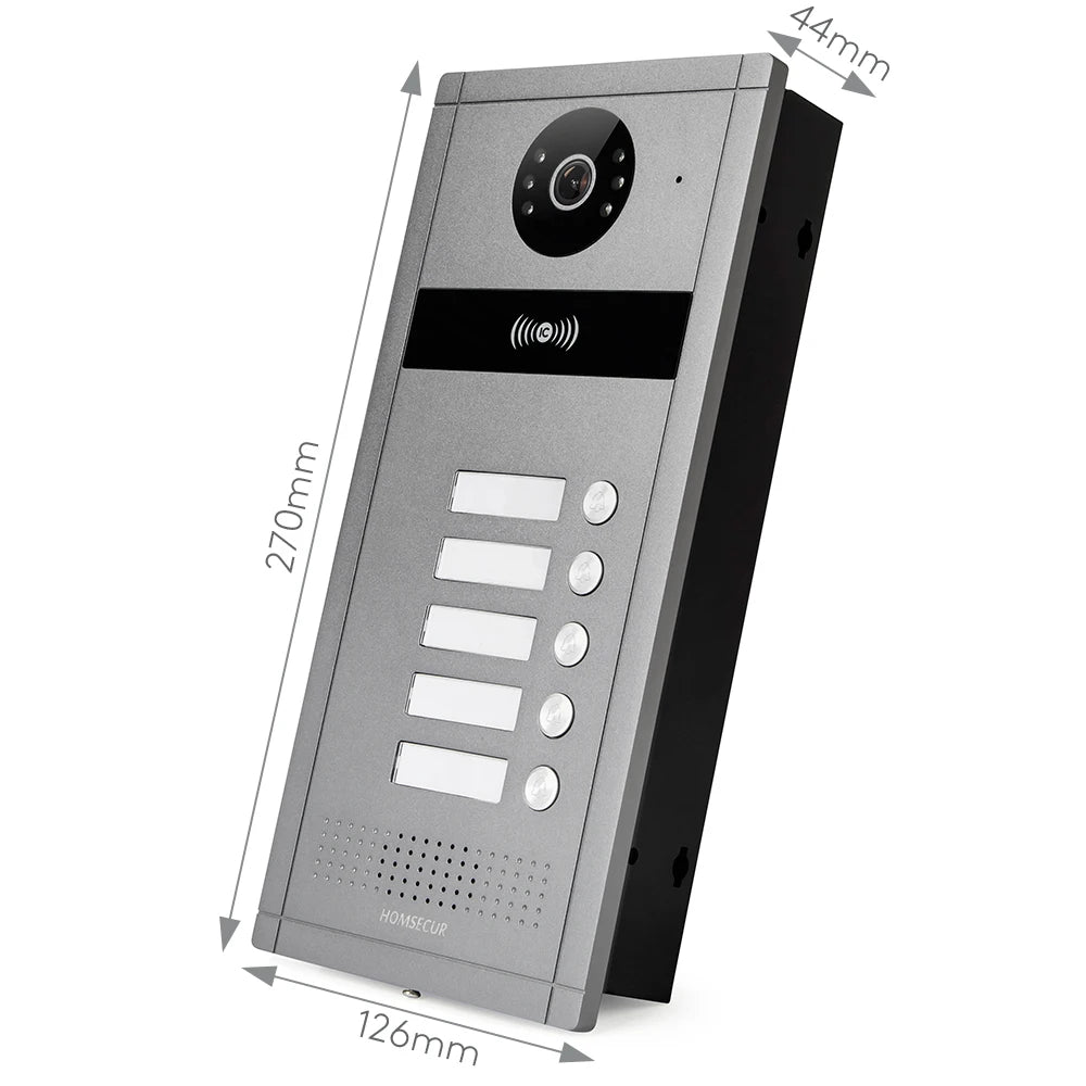 HOMSECUR XC114F-5 Outdoor Station Doorbell Camera for Video Doorphone Call Intercom 5 Families
