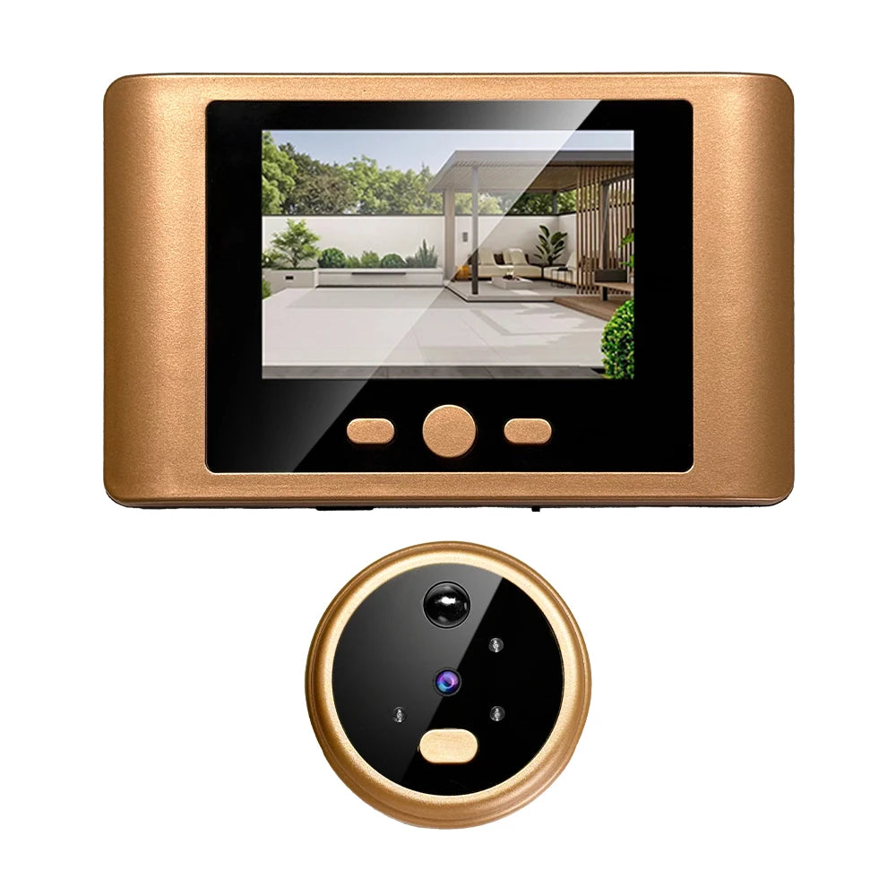 2.8' LCD Screen IR Night Vision PIR Motion Detection Digital Electronic Viewer Bell Door Peephole HD Camera Photo Video Recordin