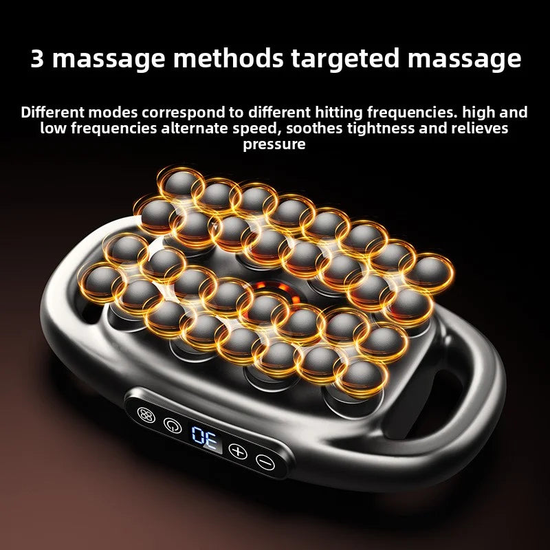 Massage Gun Deep Tissue Muscle Massager - 32 Intensity Levels (Grey) Relaxation Treatment Tidesmit