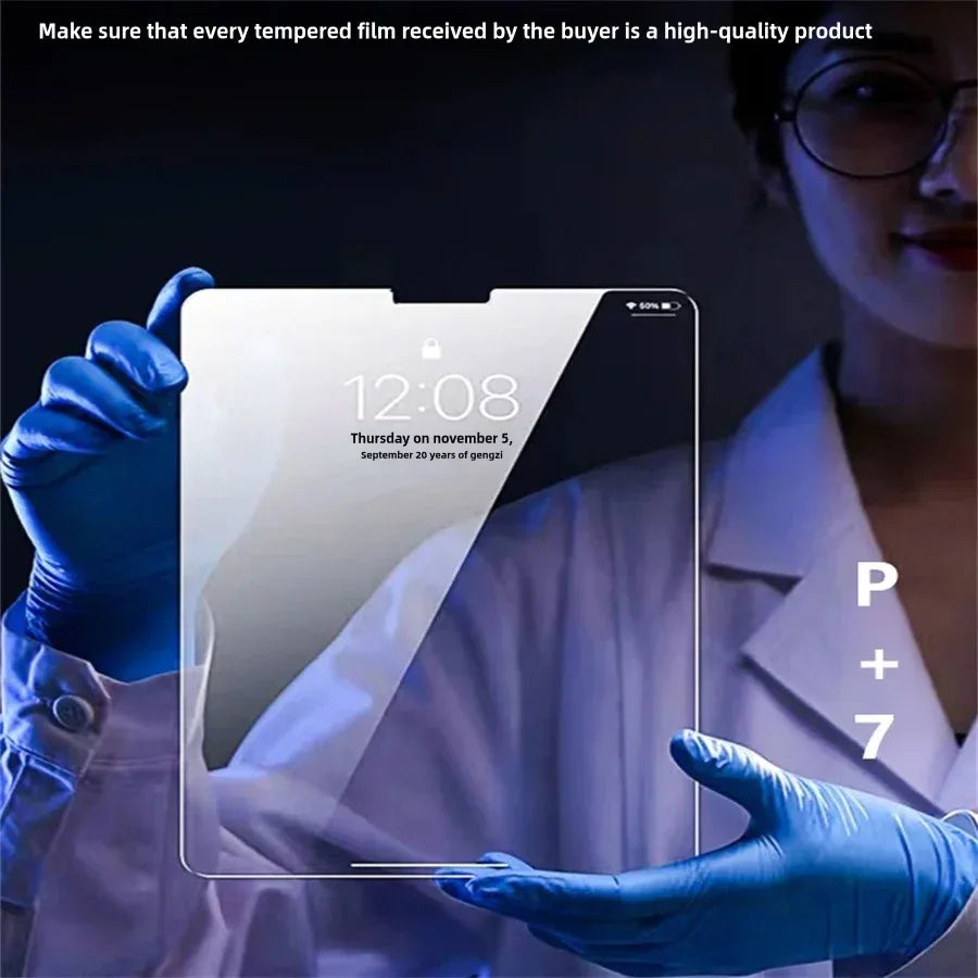 iPad Tempered Glass Screen Protector: 9H Hardness Anti-Scratch Shield Tidesmit