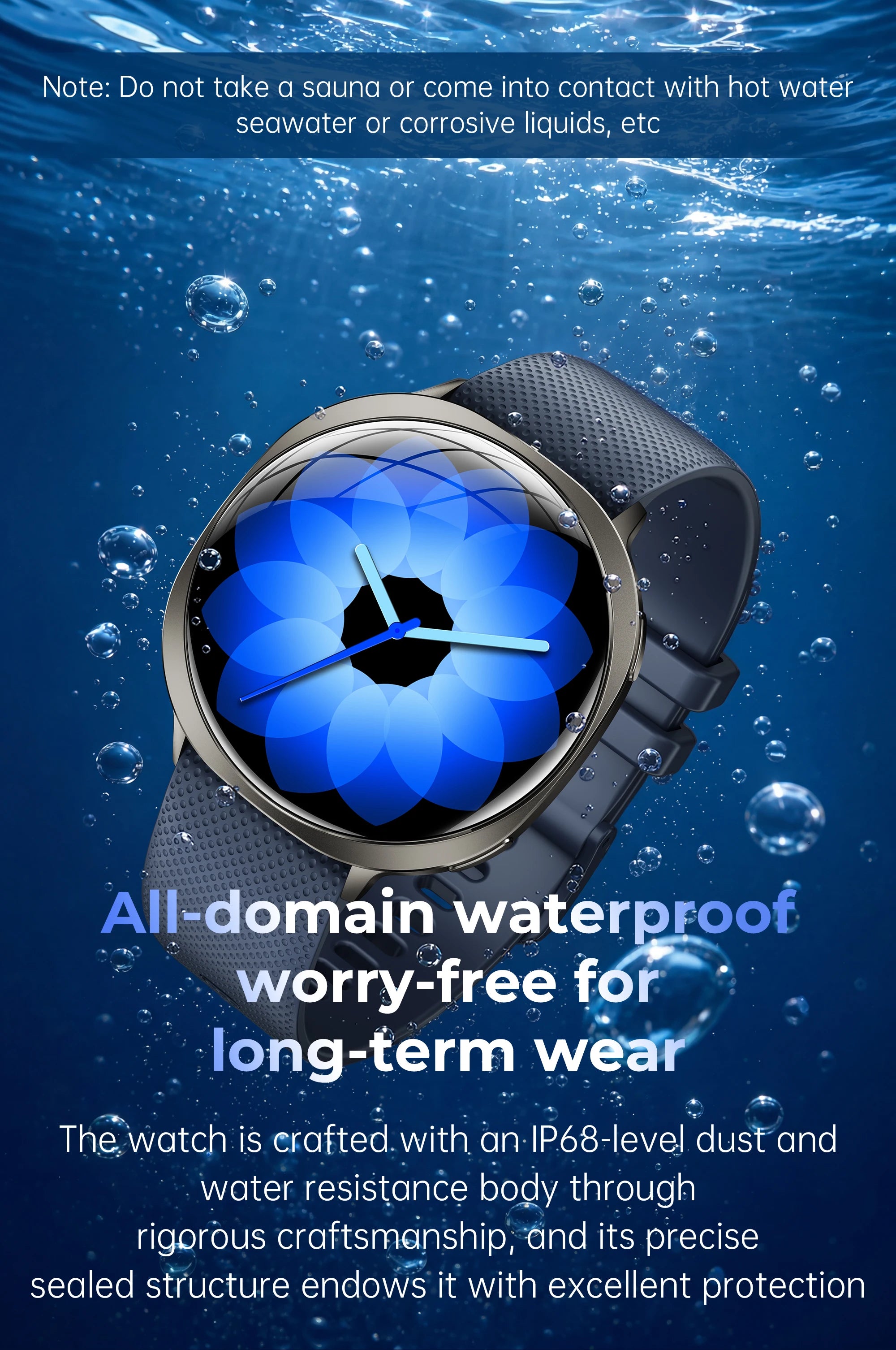 New  Round Curved Screen M301 Smart Watch Flashlight Health Tracking Fitness Sports Modes IP68 Waterproof Smartwatch Men Women
