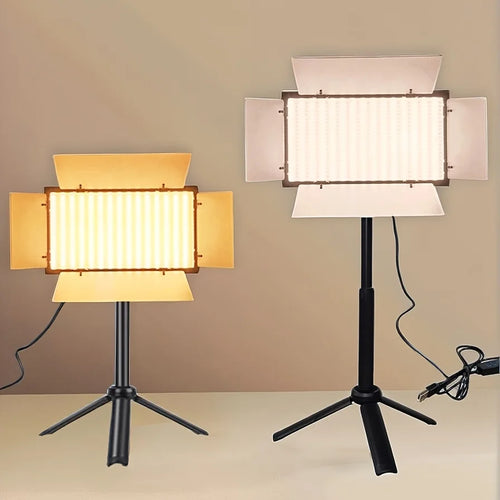 LED Photography Ring Light Kit - Dimmable 3-Color USB Studio Lighting Default Title Tidesmit