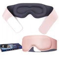 3D Sleep Eye Mask | Contoured Memory Foam - Grey, Pink & Black Eye Massage Instrument Pink Tidesmit