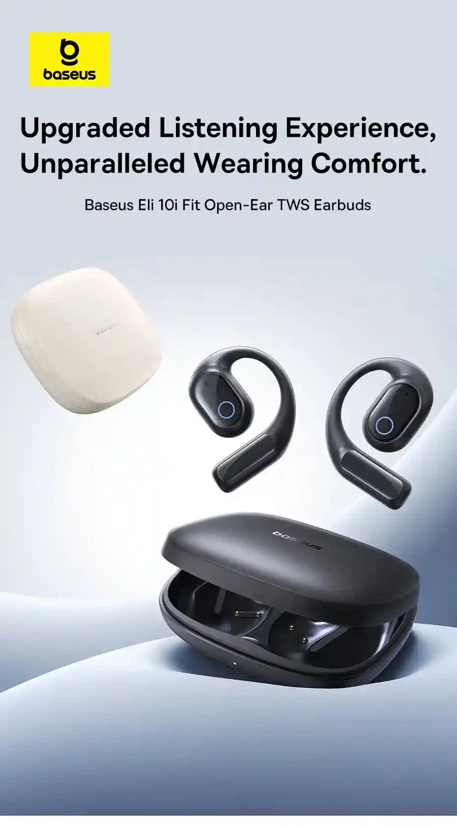 Tidesmit Open Ear Wireless Headphones - Waterproof Sport Earbuds Tidesmit